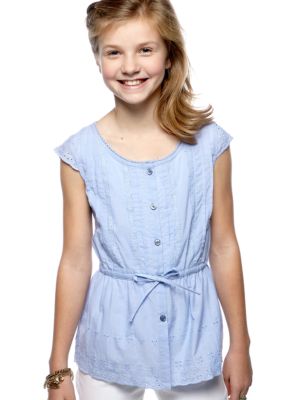 Red Camel Girls Eyelet Top Girls 7-16