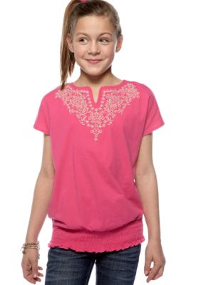 Red Camel Girls Peasant Top Girls 7-16