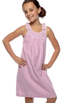 Red Camel Girls Seersucker U-Neck Dress Girls 7-16