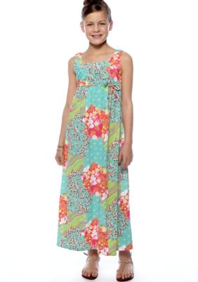 Red Camel Girls Floral Print Maxi Dress Girls 7-16