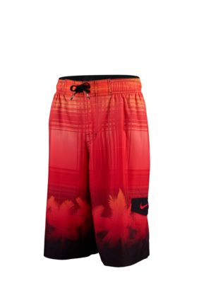 Nike Palm Tree Plaid Trunk Boys 8-20