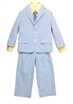 Izod 4-piece Seersucker Suit Boys 4-7