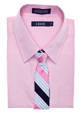 Izod Dress Shirt & Tie Boys 4-7