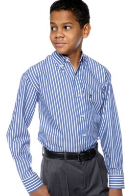 Izod Check Oxford Shirt Boys 8-20