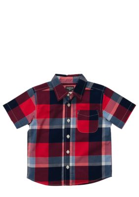 OshKosh B'gosh Plaid Woven Shirt Boys 4-7