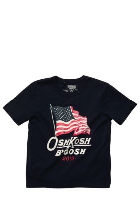 OshKosh B'gosh Logo American Flag Tee Boys 4-7