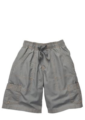 OshKosh B'gosh&reg; Gray Poplin Cargo Shorts Boys 4-7