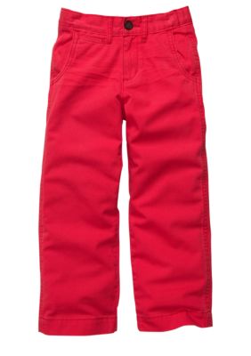 OshKosh B'gosh Red Flat Front Pant Boys 4-7