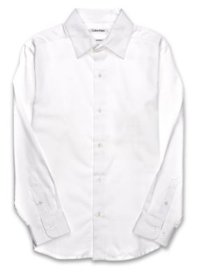 Calvin Klein Long Sleeve Sateen Shirt Boys 4-7