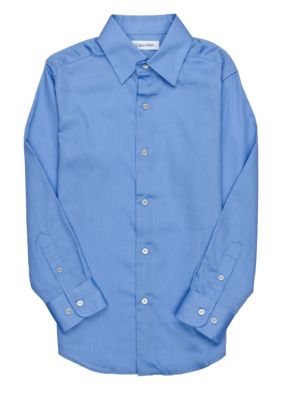 Calvin Klein Long Sleeve Sateen Shirt Boys 4-7