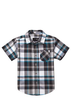 Hurley Button Front Woven Shirt Boys 4-7