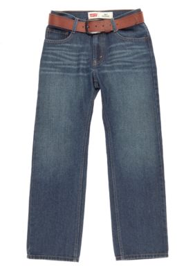 Levi's 505 Straight Leg Belted Denim Boys 8-20