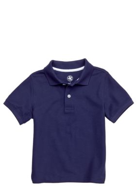 J Khaki Solid Basic Pique Polo Boys 4-7