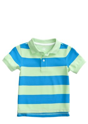 J Khaki&trade; Short Sleeved Stripe Polo Boys 4-7