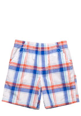 J Khaki&trade; Plaid Pork Chop Short Boys 4-7