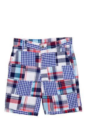 J Khaki Patchwork Shorts Boys 4-7