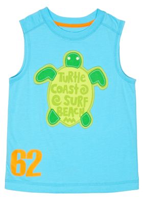 J Khaki Muscle Tank with Chest Stitch Boys 4-7