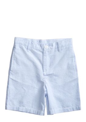 J Khaki Seersucker Short Boys 4-7