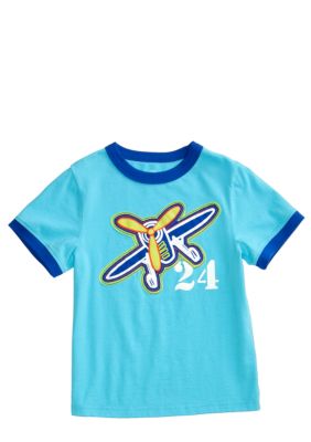 J Khaki Novelty Ringer Tee Boys 4-7