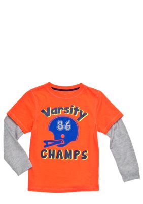 J Khaki Novelty Crew Tee Boys 4-7