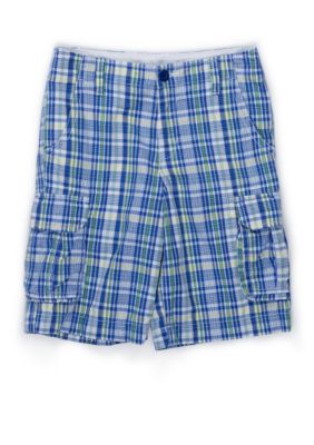J Khaki&trade; Plaid Cargo Short - Boys 8-20