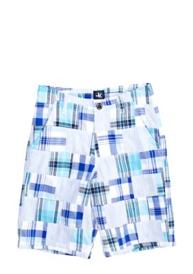J Khaki Patchwork Short Boys 8-20