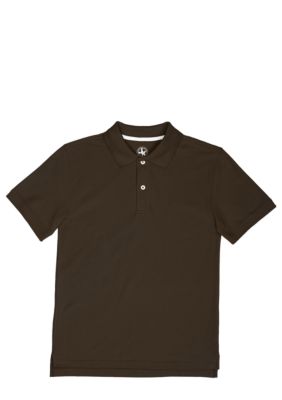 J Khaki Fashion Pique Polo Knit Boys 8-20