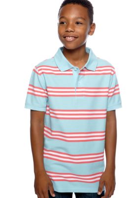 J Khaki&trade; Stripe Polo Boys 8-20