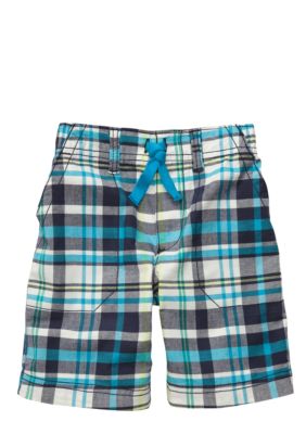 Carter's Blue Plaid Shorts Boys 4-7