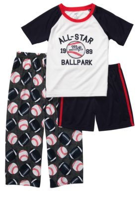Carter's Sports 3 Piece Pajama Set Boys 4-7