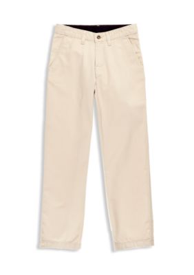 J Khaki Flat Front Twill Pant Boys 8-20