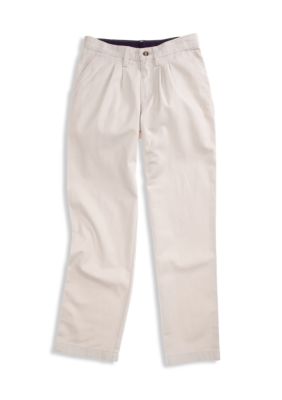 J Khaki Pleated Twill Pant Boys 8-20