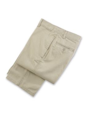 J Khaki&trade; Husky Flat Front Twill Pant - Boys 8-20