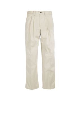 J Khaki&trade; Husky Pleated Twill Pant - Boys 8-20