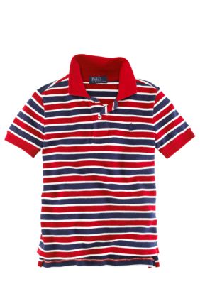 Ralph Lauren Childrenswear Basic Stripe Mesh Polo Boys 8-20