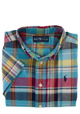 Ralph Lauren Childrenswear Madras Print Shirt Boys 8-20