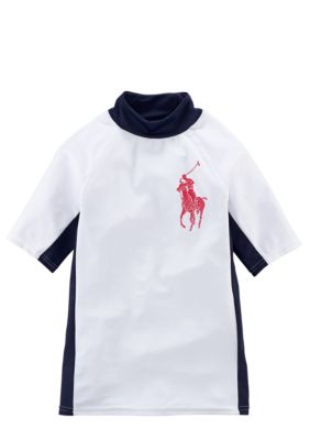 Ralph Lauren Childrenswear Colorblock Rash Guard Boys 8-20