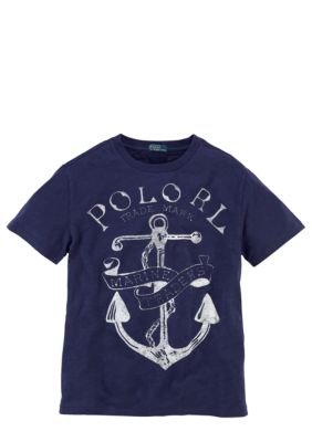 Ralph Lauren Childrenswear Anchor Screenprint Tee Boys 8-20