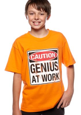 Hybrid Genius At Work Tee Boys 8-20 