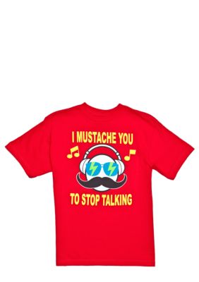 Hybrid Mustache Music Tee Boys 8-20