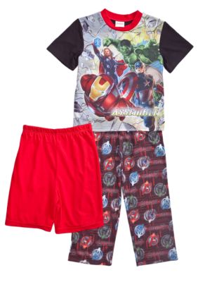 Marvel Avengers Heroes 3-piece Pajama Set 4-10