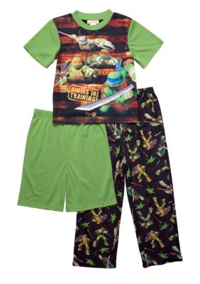 Nickelodeon Ninja Turtles 3-piece Pajama Set Boys 4-10