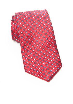 J Khaki Patterned Tie Boys 4-20