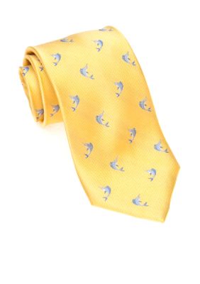 J Khaki Marlin Themed Tie Boys 4-20