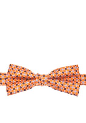 J Khaki Orange Tile Bowtie Boys 4-20