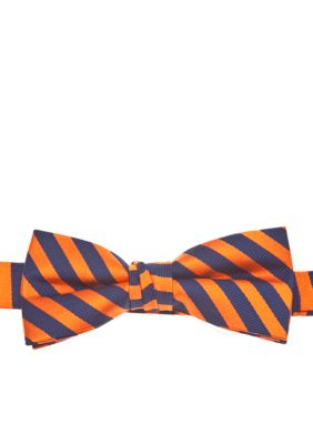 J Khaki Orange Stripe Bowtie Boys 4-20