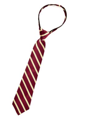 J Khaki Burgundy Stripe Zip Tie