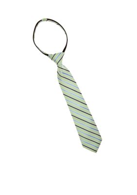 J Khaki Green Stripe Zip Tie Boys 2-7