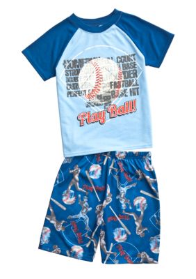 J Khaki 2-Piece Baseball Pajama Set Boys 4-20