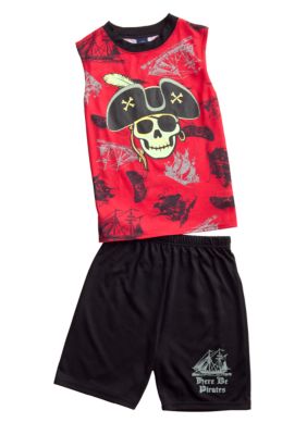 J Khaki 2-Piece Pirate Pajama Set Boys 4-20